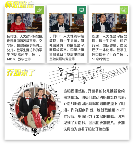 中國人民大學延河愛樂合唱團的教授們學貫中西、桃李芬芳