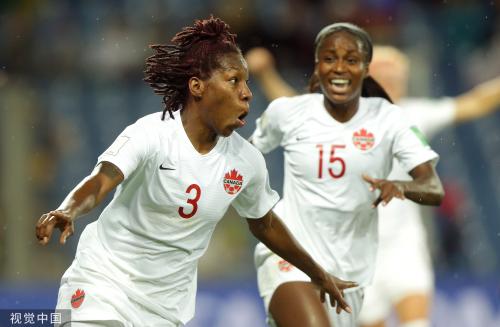 [高清組圖]女足世界盃-布坎南破門 加拿大1-0喀麥隆