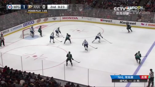 [NHL]常規賽：溫尼伯噴氣機VS阿納海姆小鴨 第二節