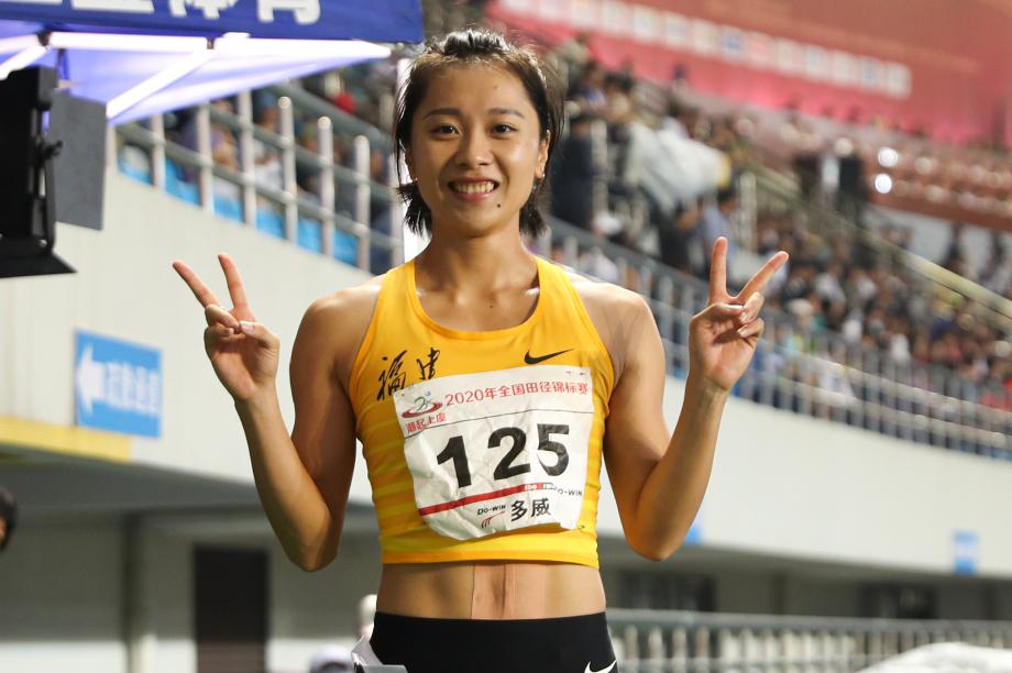 [圖]全國田徑錦標賽女子100米：葛曼棋11秒35奪冠