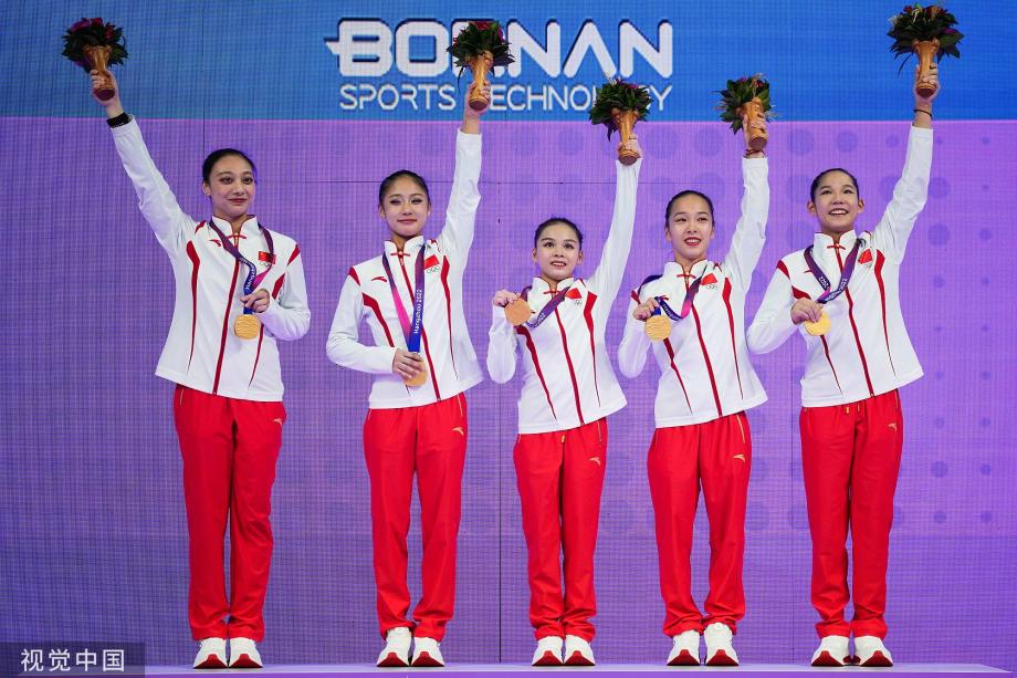 [圖]亞運13連冠！女子競技體操團體決賽中國奪金