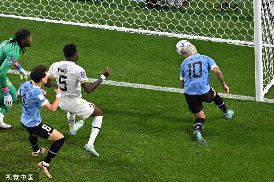 [圖]只差一個進球！烏拉圭2-0加納雙雙出局