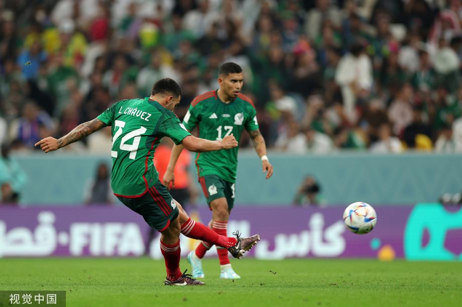 [圖]查韋斯世界波 墨西哥2-1勝沙特雙雙出局