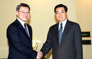 胡錦濤會見哈薩克斯坦總理