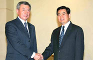 胡錦濤會見哈薩克斯坦上院議長