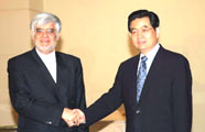 胡錦濤主席會見伊朗副總統
