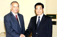 胡錦濤會見烏茲別克斯坦總統