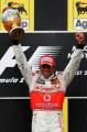 F1匈牙利大獎賽正賽 漢密爾頓舉起冠軍獎盃