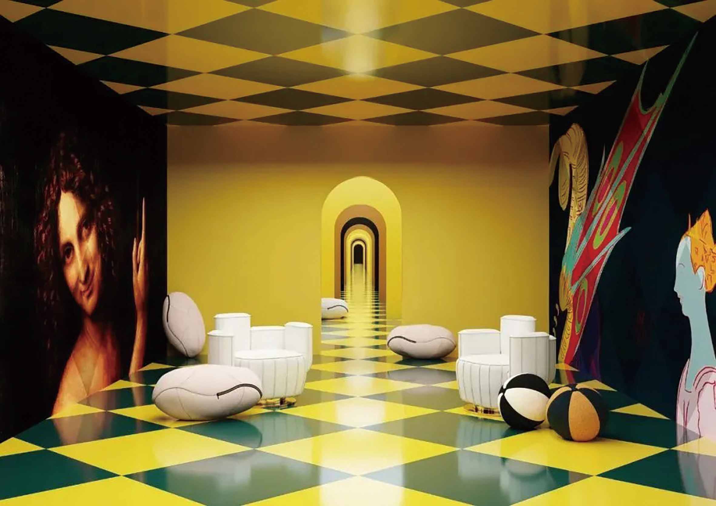 在米蘭市中心的巴加蒂瓦爾塞奇博物館舉辦的超物理展覽“Chromatik House“，通過元宇宙理念傳達一系列不同的氛圍、主題和美學。