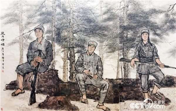陸學東 《歲月崢嶸》 248x120cmx3 國畫
