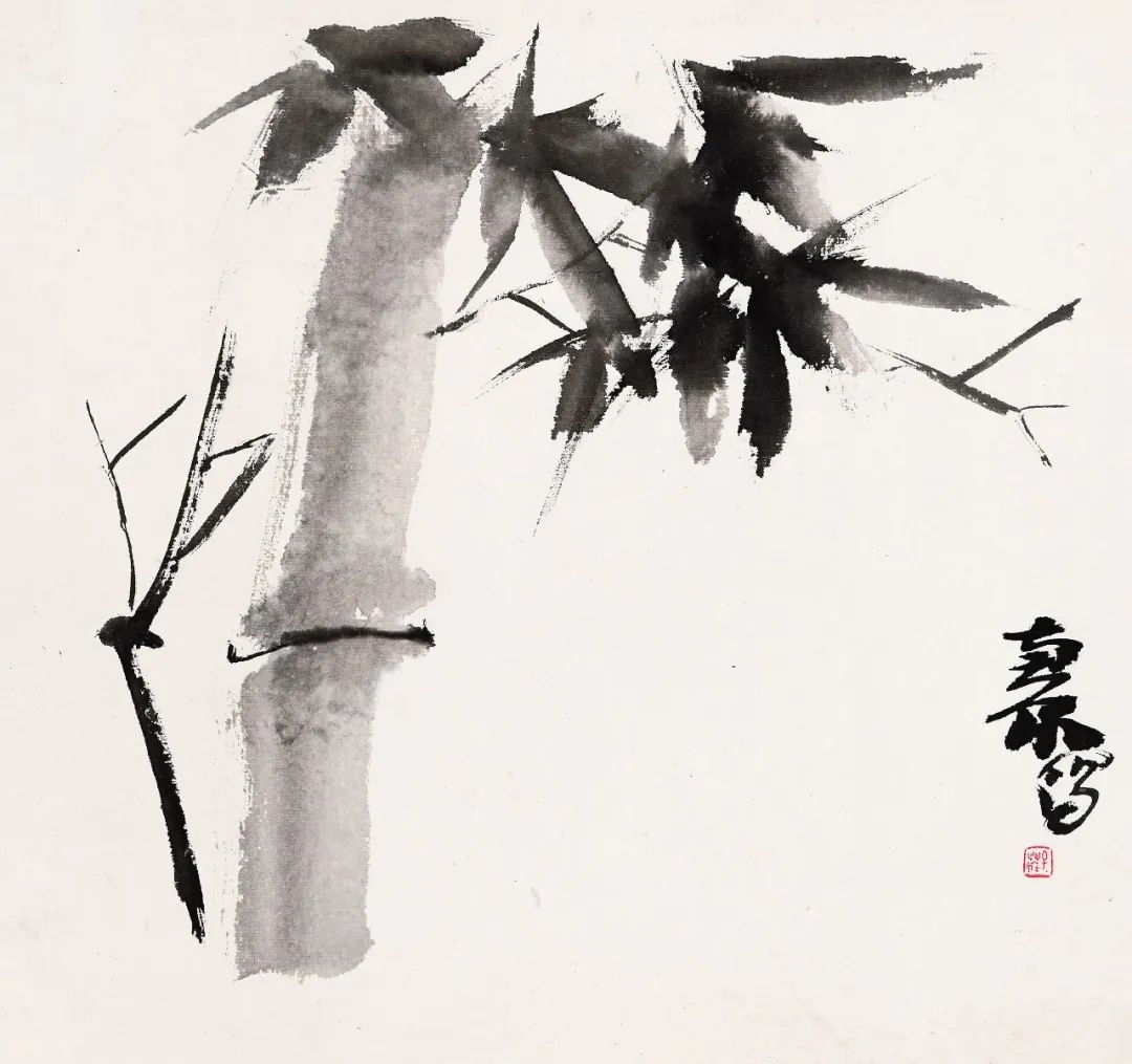 癸卯墨戲花鳥圖冊(之一) 四川博物院藏 33×31cm 紙本設色 1963 