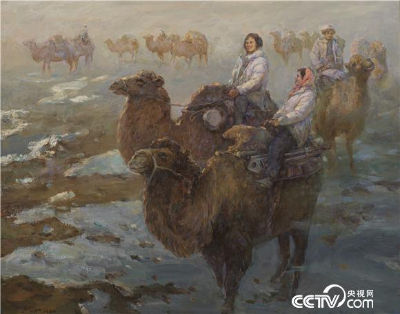 《青春年代》鮑加 布面油畫 130cm×163cm-1984年 中國美術館藏