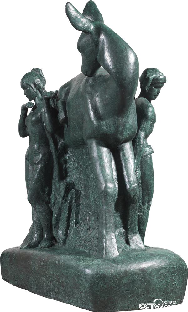 鹿回頭雕塑 林毓豪（1940-1997） 雕塑 80x52x106cm 1985  中國美術館藏