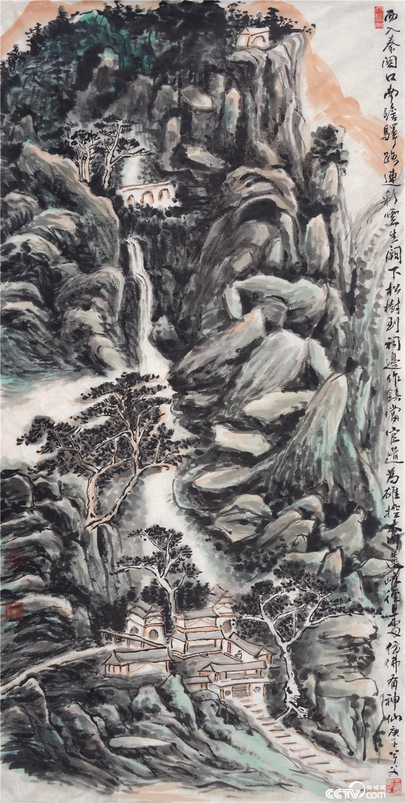 王魯湘-唐人詩意圖-紙本-138×68cm-2020