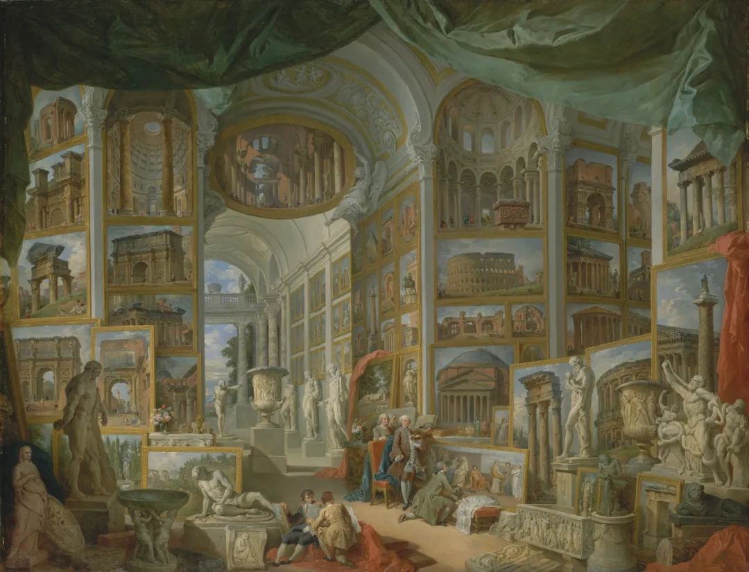 古代羅馬 喬凡尼·保羅·帕尼尼 172.1×229.9cm 大都會藝術博物館藏 1757